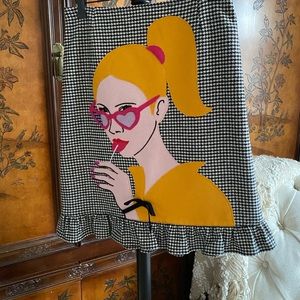 Moschino Vintage Embroidered skirt